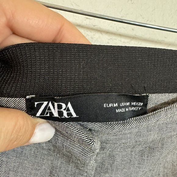 ZARA TRAFALUC COLLECTION ‎ GRAY SIDE STRIPE TROUSERS PANTS SIZE M - Picture 2 of 3